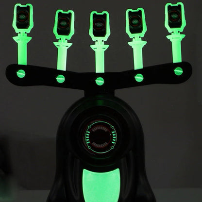 Zestaw strzelniczy – świecąca tarcza z zabawkowym pistoletem